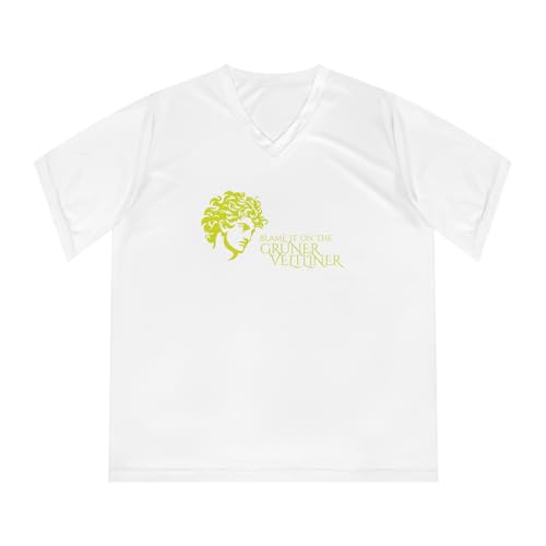 Women's Grapes & Wine Series V-Neck Tee: Grüner Veltliner