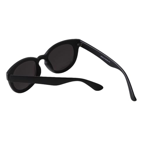 Lunettes de soleil rondes vintage femme œil de chat et verres miroir UV400 - 3