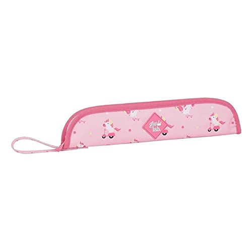 Safta- Glow Lab, Color Rosa Claro, Portaflautas (M284)