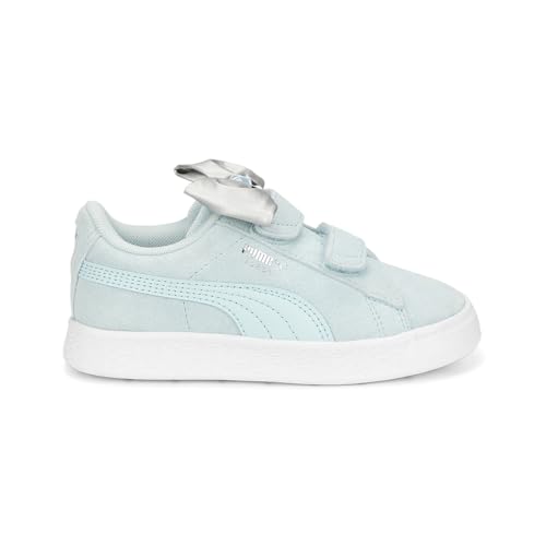 PUMA Kids Girls Suede Classic Light Flex Bow V Slip On Sneakers Shoes Casual - Blue - Size 1.5 M