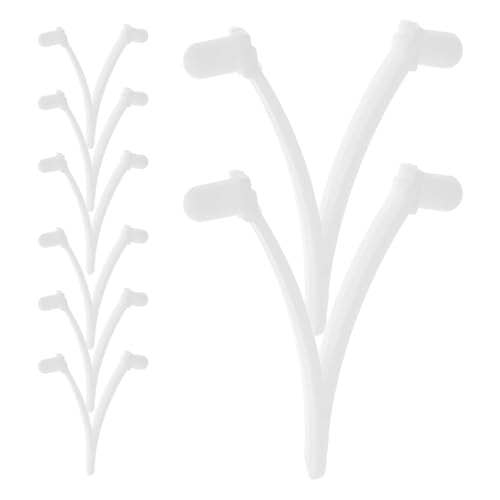 Milisten Clips en V para Cepillos y Aspiradoras de Piscina, 8 Piezas de Plástico, Accesorios para Fijar Herramientas en Postes, Ideales para Mantenimiento de Piscinas y Limpieza de