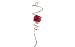 Qwirly Classic - Gazing Glass Ball with Spiral Tail - Decorative Rotating Spinner for Indoor or Outdoor Hanging with Swivel Hook - 11” Spiral Tail and 2” Glass Ball, Copper Red