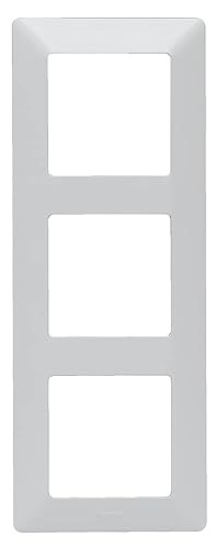 Legrand, Valena Life 754003 Triple Cover Frame Ultra White Halogen-Free Thermoplastic