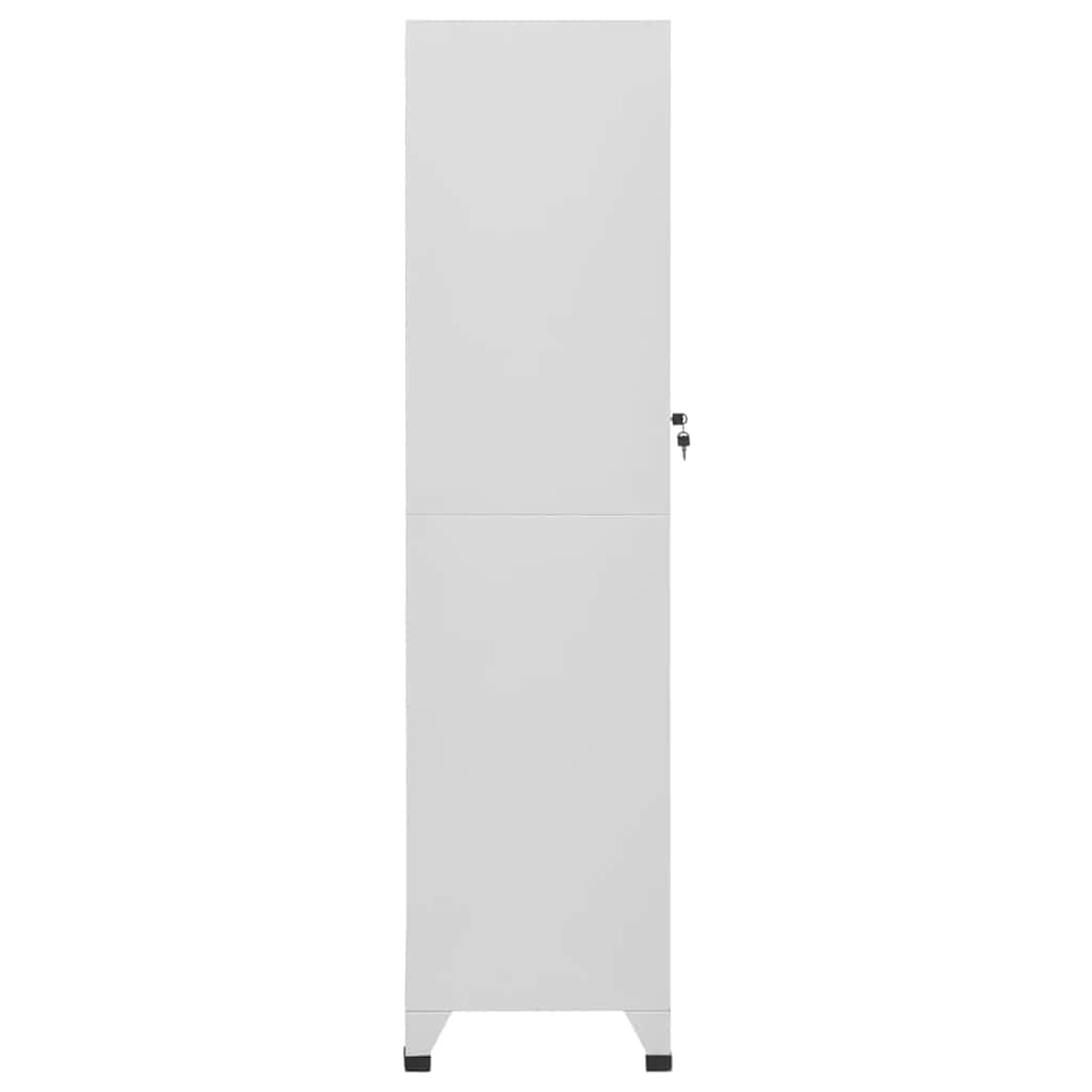 Armadietto in metallo, 38 x 45 x 180 cm, grigio