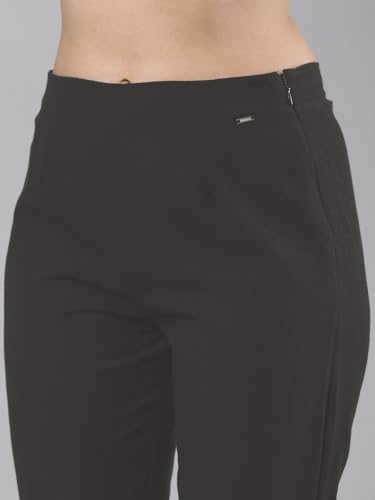 Image of Femmora Comfortable Fit Solid Straight Pant, Breathable Cotton Fabric with Side Zip Button Closure, for Women, Pack of 1