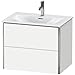 Duravit XSquare Wall-Mounted Vanity Unit XS432306060 Taupe Satin Matt, XSquare Vanity Unit Wall-m,2drawers 560x710x478, Taupe SaM