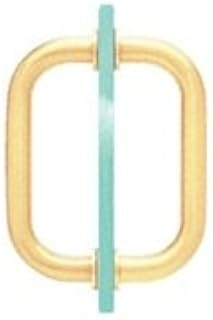 C.R. LAURENCE BM8X8BR CRL Polished Brass 8" BM Series Tubular Back-to-Back Pull Handle