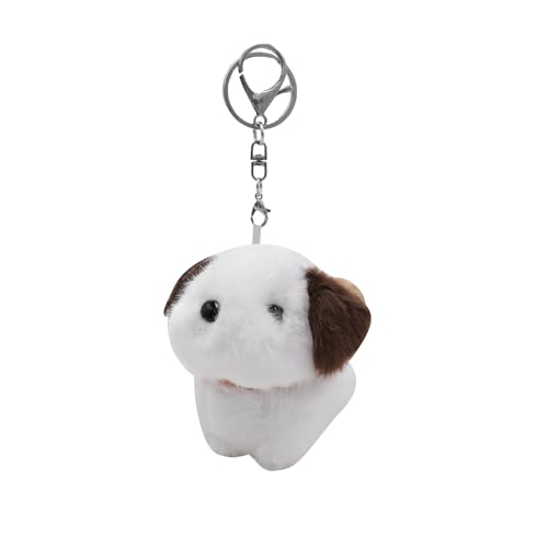 Plush Kitty Keychain for Purse Cute Puppy Keychains Stuffed Keychain Charm Cute Plush Keychains Faux Fur Bag Pendant2