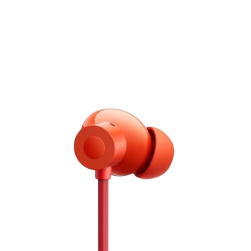 Image of Compatible for Nothing Smartphones Wireless Bluetooth Neckband Earphones (Orange) with Active Noise Cancellation, 13.6mm Driver, 37 Hours Playback