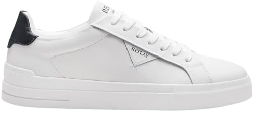 Replay Gmz7d, Zapatillas Hombre, 062 Blanco y Negro, 42 EU