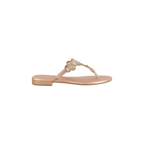 Image of Metro Women's Faux Leather Embellished Comfy Slippers