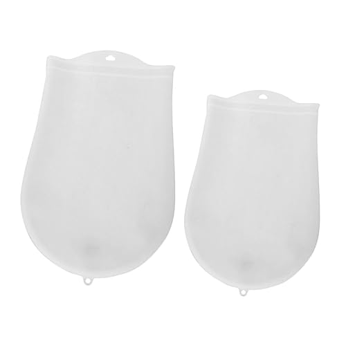 Ipetboom 2 Piezas Bolsa de Silicona Alimentaria para Amasar Resistente Altas Temperaturas Antideslizante Reutilizable para Cocina y Repostería