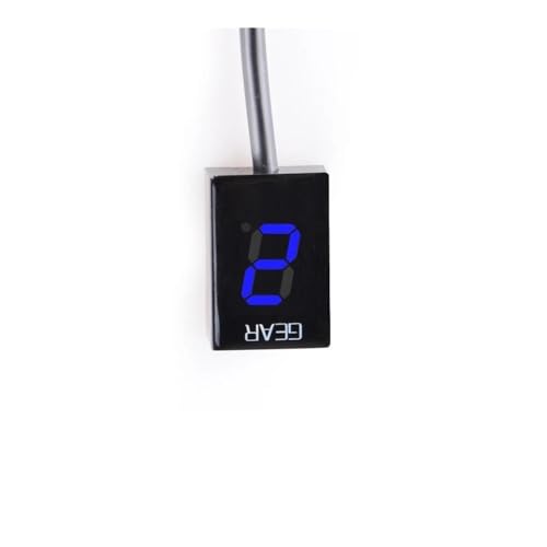 �I�[�g�o�C�̃M���E�C���W�P�[�^�̃f�W�^�� �M�� ���[�g�� YZF R125 ABS 2015-2019 �̂��� XVS950C 17 MT125 MT 125 �� ���ׂ� �C���W�P�[�^�[�f�B�X�v���C(Blue)