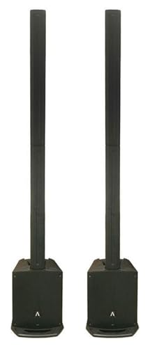 Audiosavings Bundle: (2) Avante Audio Achromic AS8 ACDC 1000W Powered Column PA System, 8