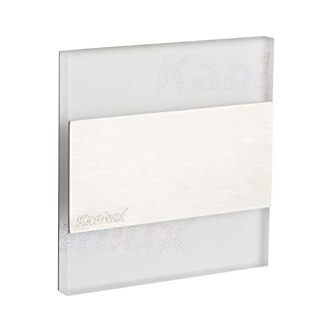 Kanlux Spot de balisage encastrable LED 220v-1w-escalier mur plinthes ilot couloir encastrable effet verre inox Cover