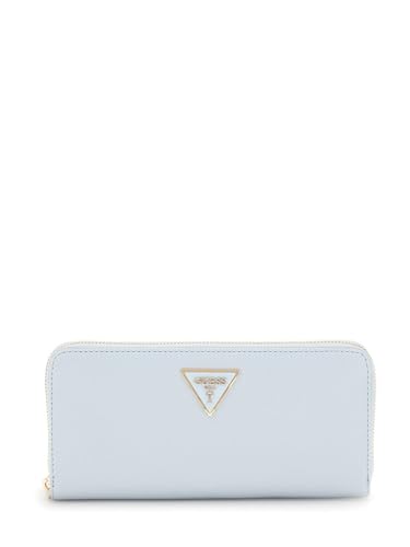 Portefeuille GUESS Laurel II Large Zip Around bleu brume pour femme