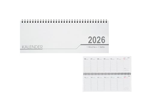 Schreibtisch Kalender / 32 Blatt / Schreibtischquerkalender 2026