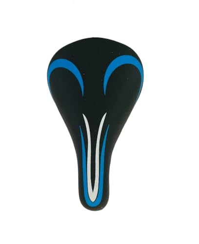 Image of Cycle Kids Seat for Bicycle 14-20 Inch MTB Child Saddle Complete PU Cushion Compatible with 14T 16T 20T Bicycles in Multicolor (Blue)