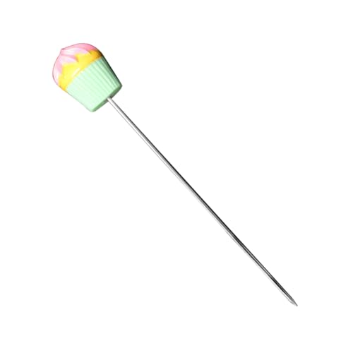 Cabilock Stainless Steel Cake Tester Needle Green Baking Accessory for Cake Doneness Reusable Cake Testing Tool for Muffins Biscuits and Fondant Lightweight and Baking