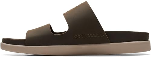 Clarks メンズ カジュアル フラットサンダル, ダークオリーブ(Dark Olive), 28.5 cm