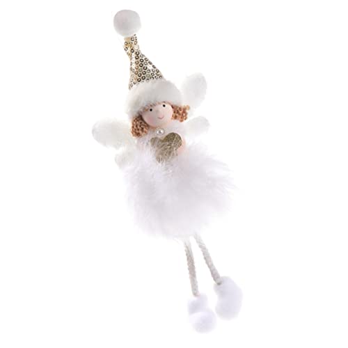 Cabilock Weißer Weihnachtsengel Anhänger Aus Federn Dekorativer Xmas...