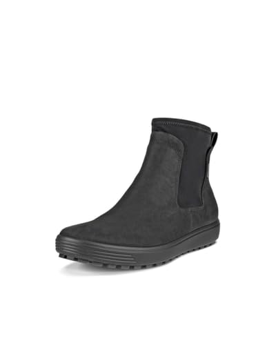 Ecco Damen Soft 7 TRED Chelsea Boot, Black/Black, 40 EU