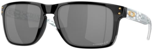 Oakley OO9417 Sunglasses Bundle: OO 9417 HOLBROOK XL 941743 Black/Prizm Black Polar Policarbonate Polarized and Eyewear Cleaning Kit