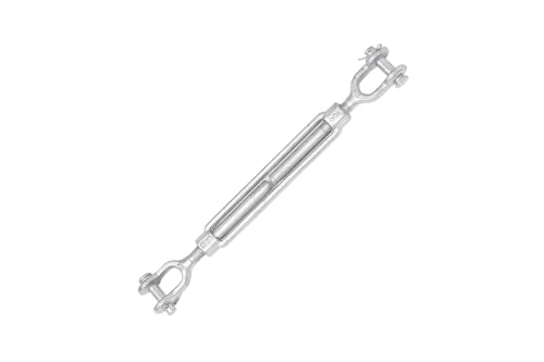 Mazzella TB034IM27 tensor quijada y quijada galvanizado 3/4" x 9", 5200 lb WLL miniatura 1