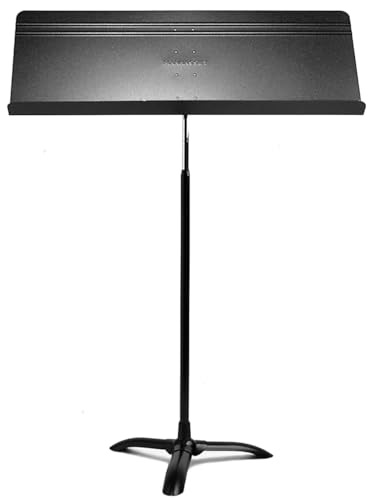 Manhasset Fourscore Music Stand – Extra-Wide 32' Desk for Large Scores & Ensembles – Durable Aluminum, Friction Height Adjust, Stable Tripod Base – Model #5101 – Made in USA