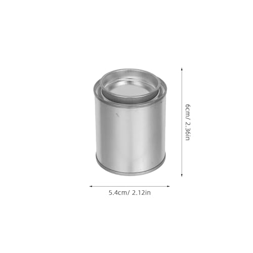 Latas de pintura vacías 100ml botes metálicos pequeños para almacenamiento de barnices 3