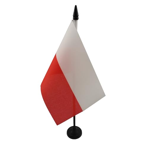 AZ FLAG Bandera de Mesa de Polonia 15x10 cm   Banderina de Despacho Polaca 10 x 15 cm