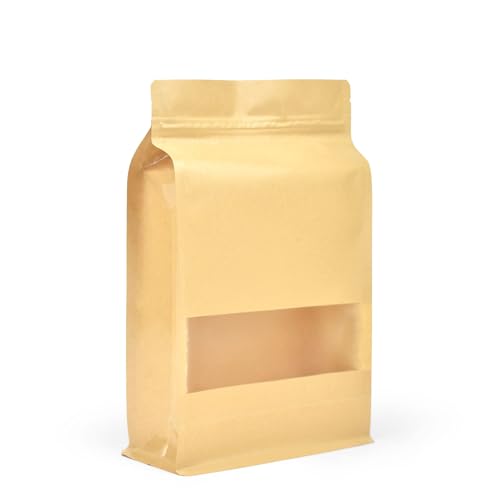 Bolsas de papel kraft con ventana para organizar snacks y frutos secos en tu cocina ordenada 2