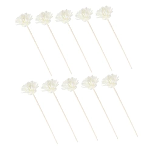 FUNOMOCYA 10pcs Essential Oil Diffuser Sticks Aromatherapy Dried Flower Sticks for Home