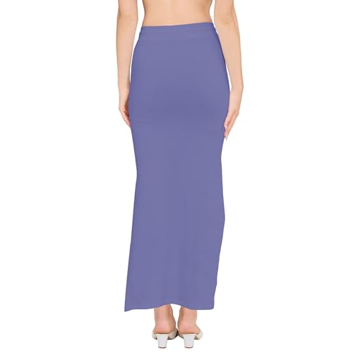 Image of DESI GIRL Cotton Lycra Stretchable Saree Shapewear Petticoat with Drawstring for Women | Fishcut Saree Petticoat with Side Slit for Easy Movement | Saree Shaper | Long inskirt