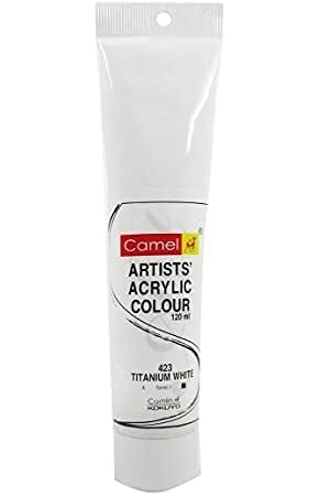Camel Acrylic Color Tube Titanium White 120ml-image-14