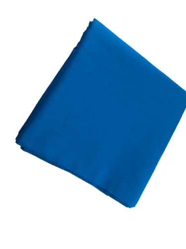 Fabthreads 100% Cotton Fabric Full Voile Dyed Turban Fabric 100 cms Wide (Blue)