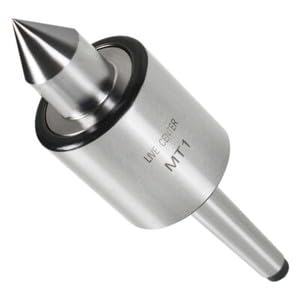 #US MT1 Live Center #1 Morse Taper 1MT Triple Bearing Lathe Medium Duty