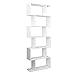 soges Bibliothèque carrée à 6 étages avec 6 Compartiments cubiques - Étagère de Rangement en Bois Blanche
