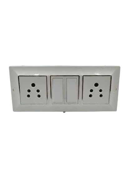 Modular Extension Board | 2 Universal Sockets + 2 Individual Switches with LED Indicator | 3 Meter Pure Copper Wire | Wall Mount Power Strip for Home & Office-image-40