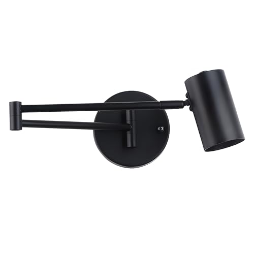 BARCELONA LED Applique murale extensible PAULA avec bras articulé et tête orientable, aluminium blanc ou noir, douille E27 G45, lampe de lecture pour...