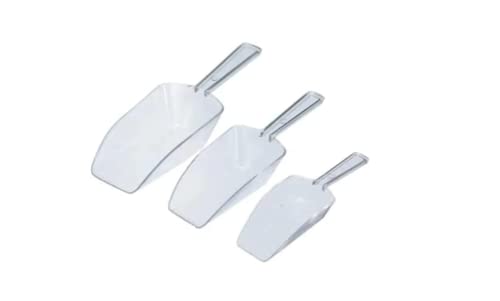 Kit 3 Concha Pá Colher Para Gelo Pegador Cereais Ração Grãos