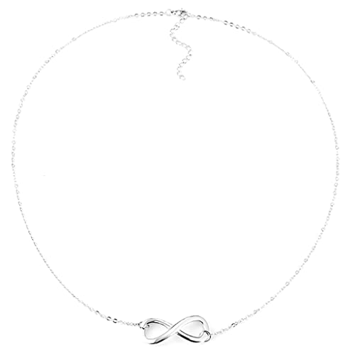 Jude Jewelers Stainless Steel Infinity Style Charm Promise Statement Classic Plain Collar Necklace3