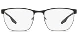 PRADA LINEA ROSSA PS 50LV - 4891O1 Eyeglass Frame BLACK RUBBER w/DEMO LENS 55mm