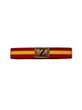 MIBANDERA Pulsera Bandera España personalizada con tú Inicial, Hombre Mujer. Pulsera Cuero Tela elástica. (Z)