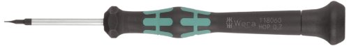 Image of Wera 05118060003 Kraftform Micro 2054 Hexagon Electronics Precision Screwdriver, 0.7mm Head, 40mm Blade Length