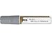 KREUL 46252 – Acrilico Metallizzato Pennarello con Punta a scalpello, XXL, 15 mm, Argento