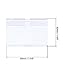 QWORK® 100x Transparente PVC-Kunststoff Preisschilder Halter Etikettenhalter für Draht-RegaleEinkaufszentrenSupermärkteGeschäfte (6 x 4,2 cm)