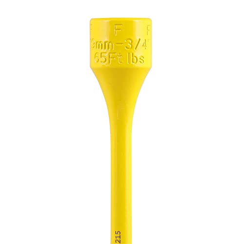 Image of AFF Torque Limiting Socket, 1 /2 inch Drive, 65 ft /lb, 19mm-3 /4, Yellow, 40215