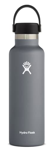 Hydro Flask Garrafa de boca padrão com tampa flexível