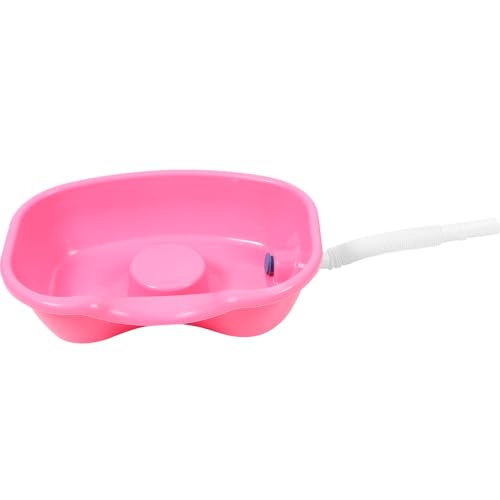 Cuenco para champú portátil borde curvado lavar cabello en cama plástico